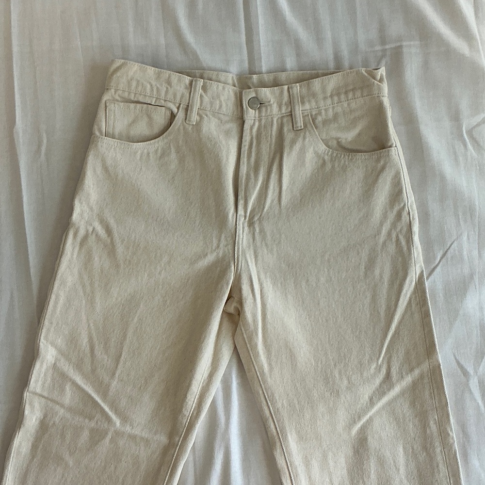Women's Unbleached Straight Leg Jeans